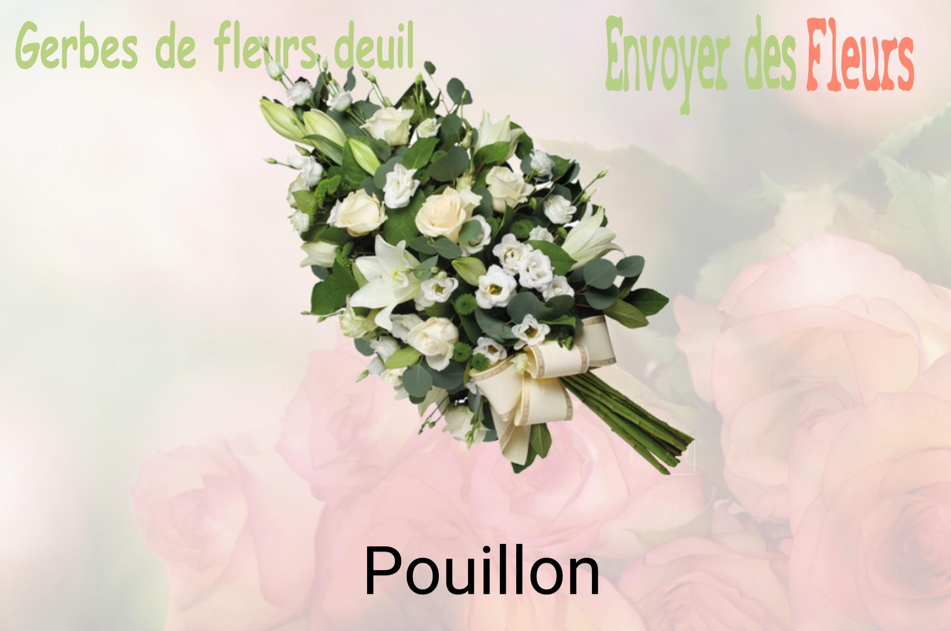 Gerbe de fleurs de deuil livrée à Pouillon